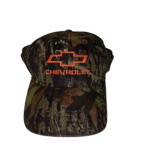 Chevrolet Logo Camo Adjustable Classic Cap Car Trucker Hat Mesh Back Men's Women